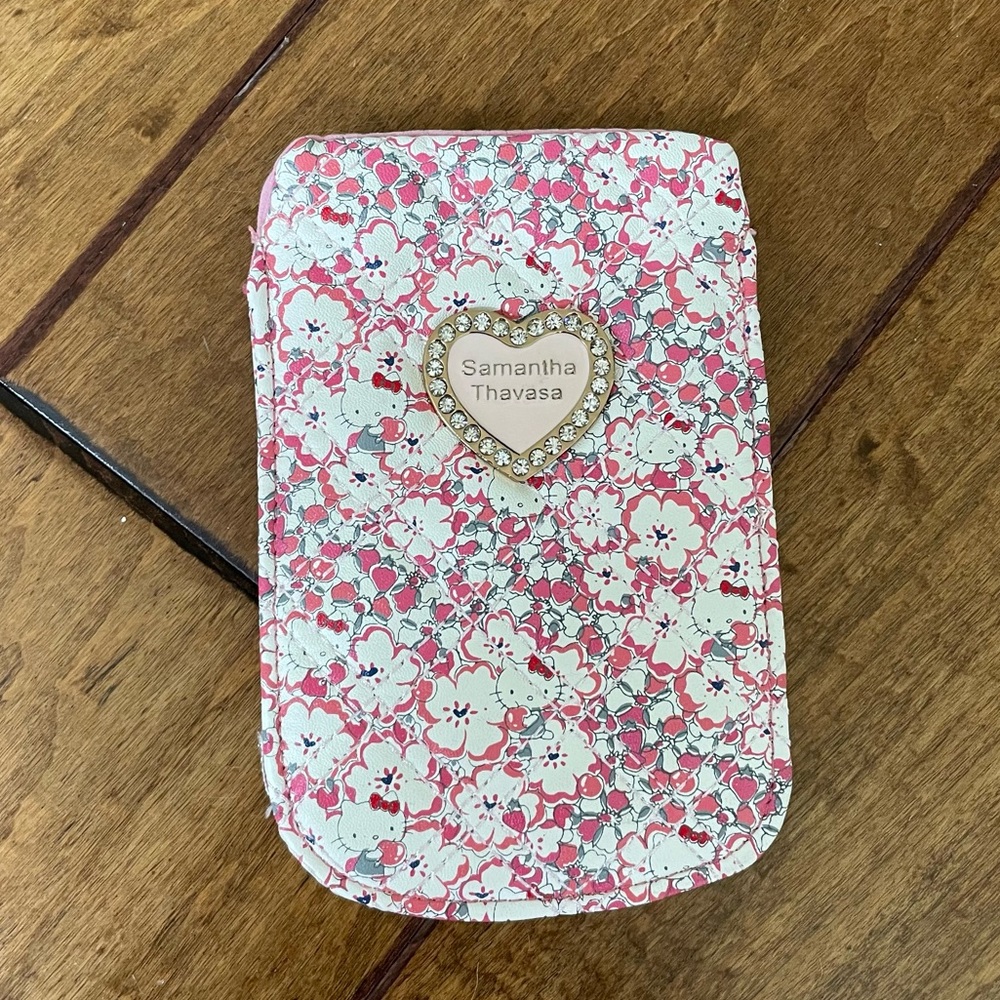 Japanese Harajuku Hello Kitty floral card holder wallet